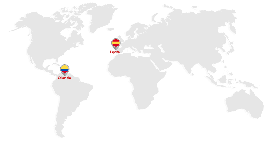 Efienergy Sistemas S.L. mapa mundi